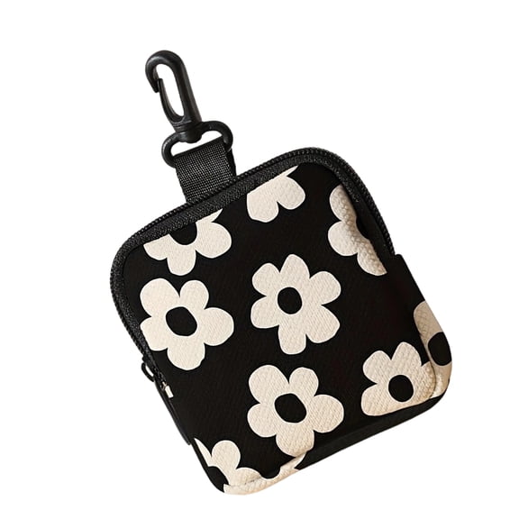 Compact Sanitary Pad Holder Cable Management Pouches Travel Friendly Polyester Organizers With Dividers