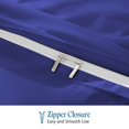 thumbnail image 2 of 900 TC 100% Egyptian Cotton Duvet set Zipper Closur Ultra Soft Durable and Fade Resistant Color Royal Blue Solid size Full, 2 of 7