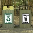 thumbnail image 3 of 2pcs 2Style Trash Only Sign Recycle Only Sign 9.8x7.1 inch No Trash Warning Aluminum Yard Sign for Park Zoo Gate Yard Lawn Home Wall Decoration, 3 of 7