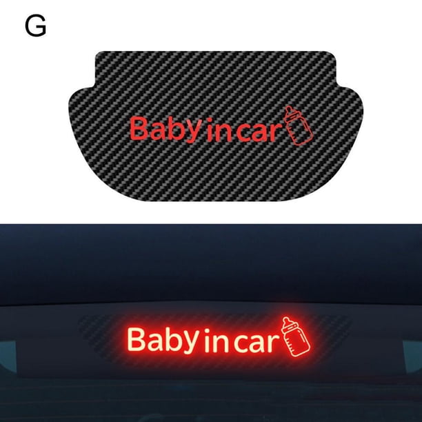 Tablero de proyección de luz de freno de coche, luz trasera, pegatina de luz de freno, modificación de personalidad
