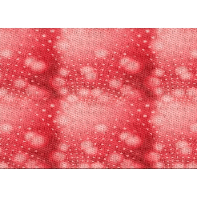 Ahgly Company Tapis d'Intérieur Rectangulaires Transitionnels Rouges Lavables à la Machine, 6 Pieds x 9 Pieds