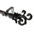 thumbnail image 3 of 1" Dia Adjustable 28"-48" Curtain Rod with Jerrick Finials - Mahogany,(100-06-286), 3 of 3