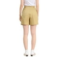 thumbnail image 3 of INSPIRE CHIC Women's Cargo High Waist Mid Thigh Pockets Cotton Bermuda Shorts XS Light Khaki, 3 of 6