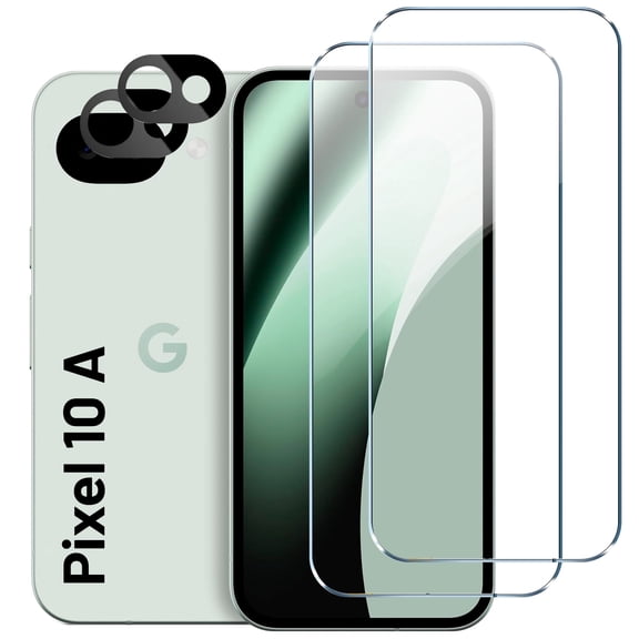 Pixel 10a Tempered Glass Screen Protector   Camera Lens Protector [ 2   2 Pack ][Fingerprint Unlock] [Anti-Scratch] [Case Friendly] HD Clear Protective Film for Google Pixel 10a
