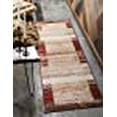 thumbnail image 3 of Unique Loom Autumn Collection Rustic Border Casual Warm Toned Runner Rug, 2 x 6 Feet, Beige/Brown, 3 of 10