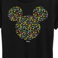 thumbnail image 3 of Disney - Mickey Head With Pattern - Women's Short Sleeve Graphic T-Shirt, 3 of 5