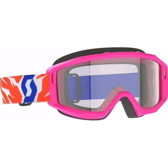 Scott Primal Youth Goggles (One Size Fits Most, Pink / Clear Lens)