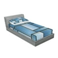 thumbnail image 2 of Ambesonne Blue Fitted Sheet & Pillow Sham Set, Denim Patchwork Pattern, Twin, Blue, 2 of 2