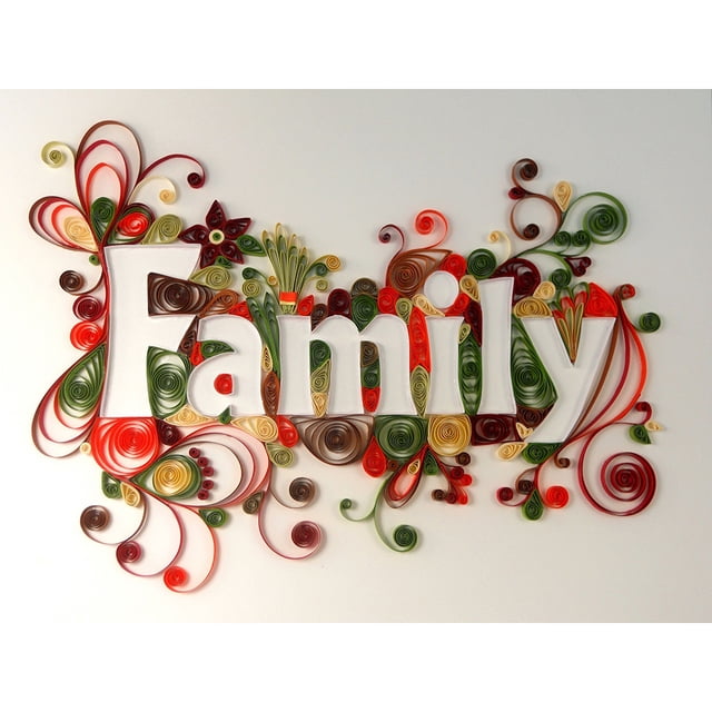Pintura Papel Familiar Diamantes Caligrafía Y Serie Pintura Resina 40*30CM ((A221) 22 Colores