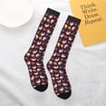 thumbnail image 4 of Daiia Sports Socks Turkey And Thanksgiving Printed Novelty Crew Socks for Men Women Knee High Socks Cotton Socks Soft & Breathable Support Unisex Socks, 4 of 9