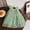 NEW Green, variant on WSMEA Dresses for Girls Fancy Fly Sleeves Embroider Dance Party Floral Leotard Sun Dress