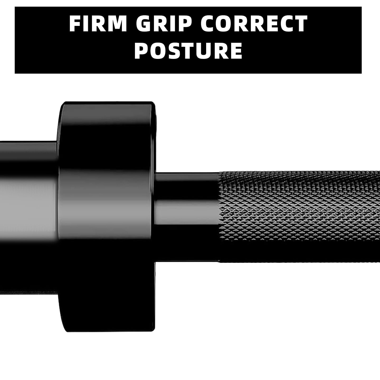 7FT Barbell, Weight Bar for Weightlifting and Powerlifting 45Lb, Bar for 1500Lbs Capacity, Weight Bar Fit 2” Standard Weights