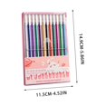 thumbnail image 3 of 12 Color Glitter Gel Pens – Metal Flash Coloring Pen Set for Adults, Smooth Drawing & Journaling Pens, Halloween Gifts & Stationery Supplies, 3 of 7