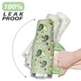 thumbnail image 6 of 40oz Kawaii Green Avocado Design Stainless Steel Flip Straw Tumbler Spill Proof Travel Cup Double Wall Vacuum Insulated Coffee Mug with Top Handle, 6 of 6