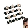 thumbnail image 1 of Newnewlooks - Pinzas para el pelo trenzadas con piedras de cristal brillantes, 4 pinzas para el pelo trenzadas triples Rsvelte con 3 pinzas pequeñas para mujer, pinzas pequeñas para trenzas de pelo co, 1 of 7