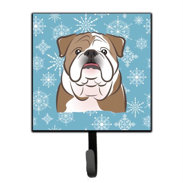 Caroline's Treasures BB1653SH4 Snowflake English Bulldog Correa o llavero, pequeño, multicolor Caroline's Treasures BB1653SH4