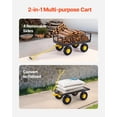 thumbnail image 3 of Carrito de jardín VEVOR, 410 kg, acero pesado con 10 neumáticos 180° H, 3 of 9