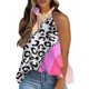 thumbnail image 1 of Gibobby Camisetas sin mangas para mujer, holgadas, plisadas, de verano, sin mangas, con dobladillo curvo S 2XL(Rosa caliente,G), 1 of 5