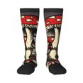 thumbnail image 1 of Fotbe Red Mushrooms Calcetas Divertidas Estampadas para Hombre y Mujer, Calcetas de Algodón hasta la Rodilla para Caminar, Correr, Enfermería y Embarazo, 1 of 6