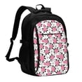 thumbnail image 1 of Balery Rose Flowers Mochila con carga USB para hombre y mujer - Mochila impermeable y antirrobo para laptop con puerto USB para viajes, trabajo, 1 of 7