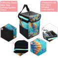 thumbnail image 2 of Hippocampus Foldable Car Trash Bin with Lid and Leak-proof Hanging Storage Bag Mini Trash Can Car Garbage Can, 2 of 6
