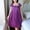 Purple, variant on Cute Sleepwear for Women Pink Pleated Cloud-Like Sleep Dress Short Sleeve Long Square Neckline Floral Nightgowns