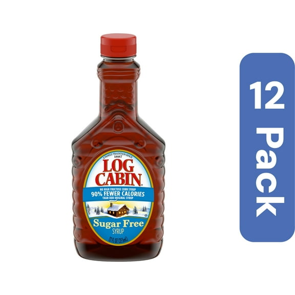 Log Cabin Sugar-Free Syrup 12 fl oz (Pack Of 12)