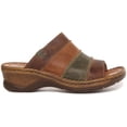 thumbnail image 2 of Josef Seibel Catalonia 64 Women's Leather Open Toe Mule Sandal In Brown Size 8.5, 2 of 6