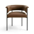 thumbnail image 7 of Taylor Saddle Brown Performance Vegan Leather Dining Chair, 7 of 7