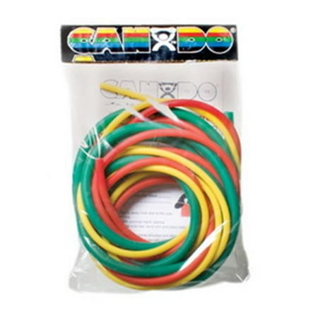 - Fabrication Enterprises 10-5380 Cando Exercise Tubing Pep Pack - Easy with Yellow, Red, Green Tubing