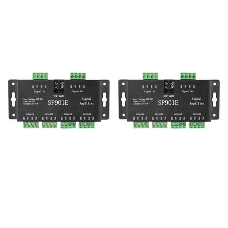 

2PCS SP901E SPI Signal Amplifier Repeater for WS2812B WS2811 LED Strip Signal Repeater Addressable Dream Color Tape