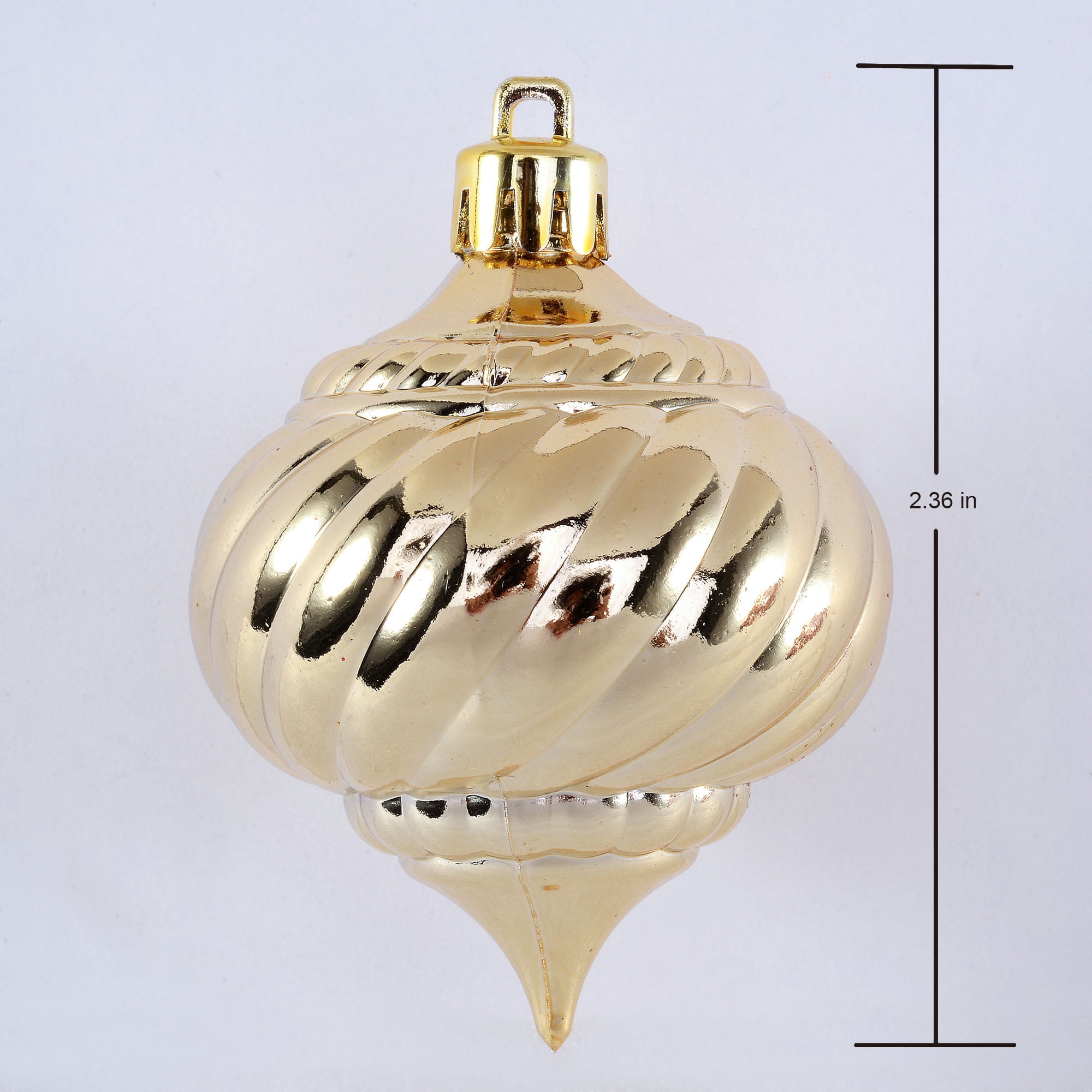 Holiday Time 60 mm Christmas Shatterproof Ornaments, Brilliant Red & Metallic Gold, 40-Count