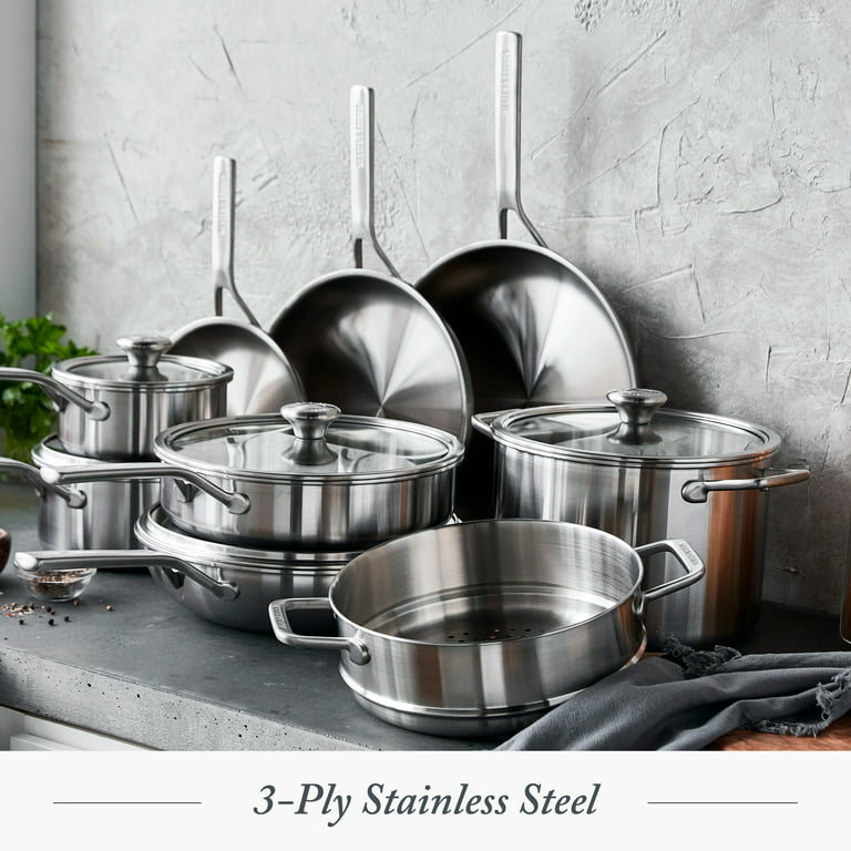 Merten & Storck Stainless Steel 2-Qt. Saucepan with Lid, Stainless Steel