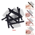 thumbnail image 2 of YTRFGH-24 Pieces Steel Cloth Wig Combs and Clips Set - 7-Teeth Hair Accessories Tools for Making Wigs and Hairpieces (Black), 2 of 2