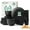 Black, variant on Homienly 40-Piece Wheat Straw Dinnerware Set, Service for 8, Unbreakable Plates, Bowls & Cups, Multicolor, Dishwasher & Microwave Safe, BPA-Free
