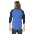 thumbnail image 2 of 5050 Raglan T-Shirt Manches Trois-Quarts, XS, Bruyère Bleu Marine, 2 of 3