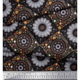 thumbnail image 2 of Soimoi Viscose Chiffon Fabric Floral Mandala Print Fabric by Yard 42 Inch Wide, 2 of 3