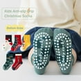 thumbnail image 2 of Kids Christmas Socks Toddler Nonslip Grip Christmas Socks Baby Holiday Winter Warm Socks Xmas Socks for Boys/Girls, 2 of 7