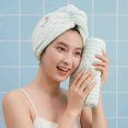 thumbnail image 4 of Striped Cotton Hair Towel Wrap for Women – Anti-Frizz Super Absorbent Quick Drying Hair Turban for Wet Hair Green, 4 of 6