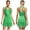 Green, variant on Womens Tassel Fringe Latin Dance Dress Halter Tassel Romper Latin Tango Salsa Jazz Green S