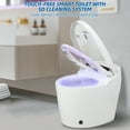 thumbnail image 3 of AQSQ Tankless Elongated Smart Toilet in White with Auto Flush, Deodorization, Warm Water, Dryer, 3 of 8