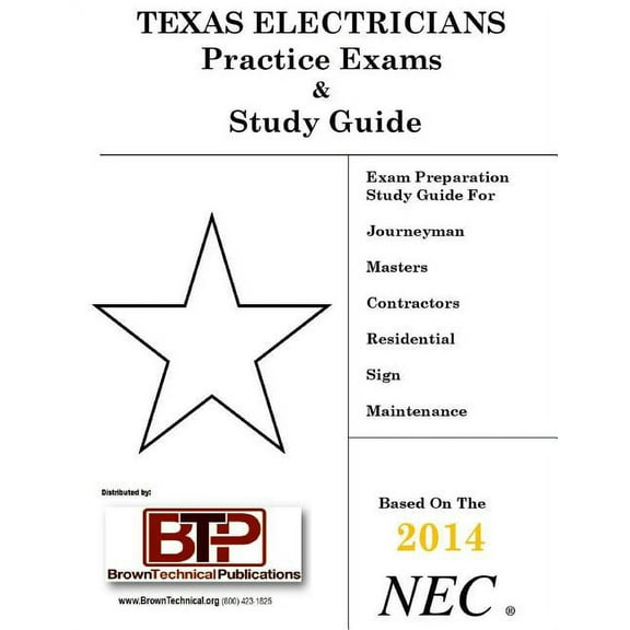 Texas Electricians Practice Exam & Study Guide (Paperback)