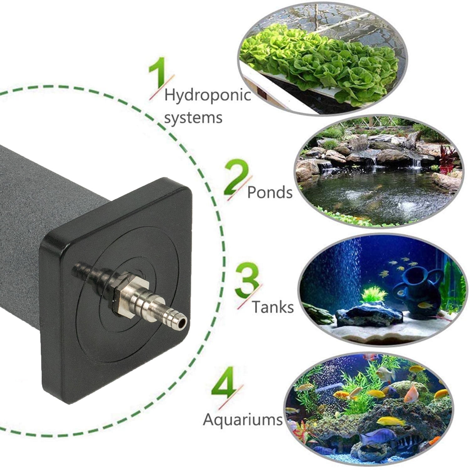Aqua Dream Air Stone 19.7 Inch Column Diffuser for Fish Tank Aquarium Air Pump