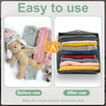 thumbnail image 5 of Tzdxfgl Collapsible Felt Fabric Cubes Storage Bins, 9"x9"x10.2", 6 Pack, Dark Gray, 5 of 12
