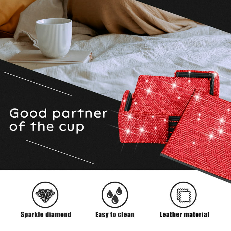 6PCS Golden Fold Acrylic Coasters With Iron Holder, Heat Resistent Drink  Coasters For Cups, Mugs, Bowls, Teapots, Non Slip, Coaster Set For Tabletop