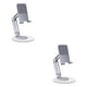 thumbnail image 2 of Inteprter Soporte para teléfono móvil de escritorio de 360 °, tableta plegable, soporte de escritorio ajustable de aleación de aluminio Plata 2Conjunto, 2 of 6