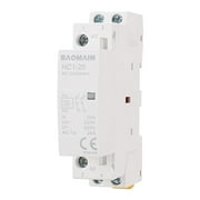 Baomain AC Contactor HC1-20/20 110V 20A 2 Pole 2NO Universal Circuit Control DIN Rail Mount