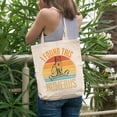 thumbnail image 2 of Funny Retro I Found This Humerus feat. a Cat and a Bone, 12oz Canvas Tote Bag, 2 of 3