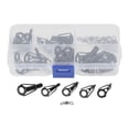 thumbnail image 3 of Ceramic Guide Ring Set, Anti Tangled 5 Apertures Lightweight Fishing Rod Guides Stainless Steel Frame With Storage Box For Replacement, 3 of 8