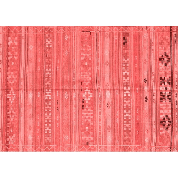 Ahgly Company Indoor Rectangle Southwestern Red Country Area Rugs, 4' x 6'